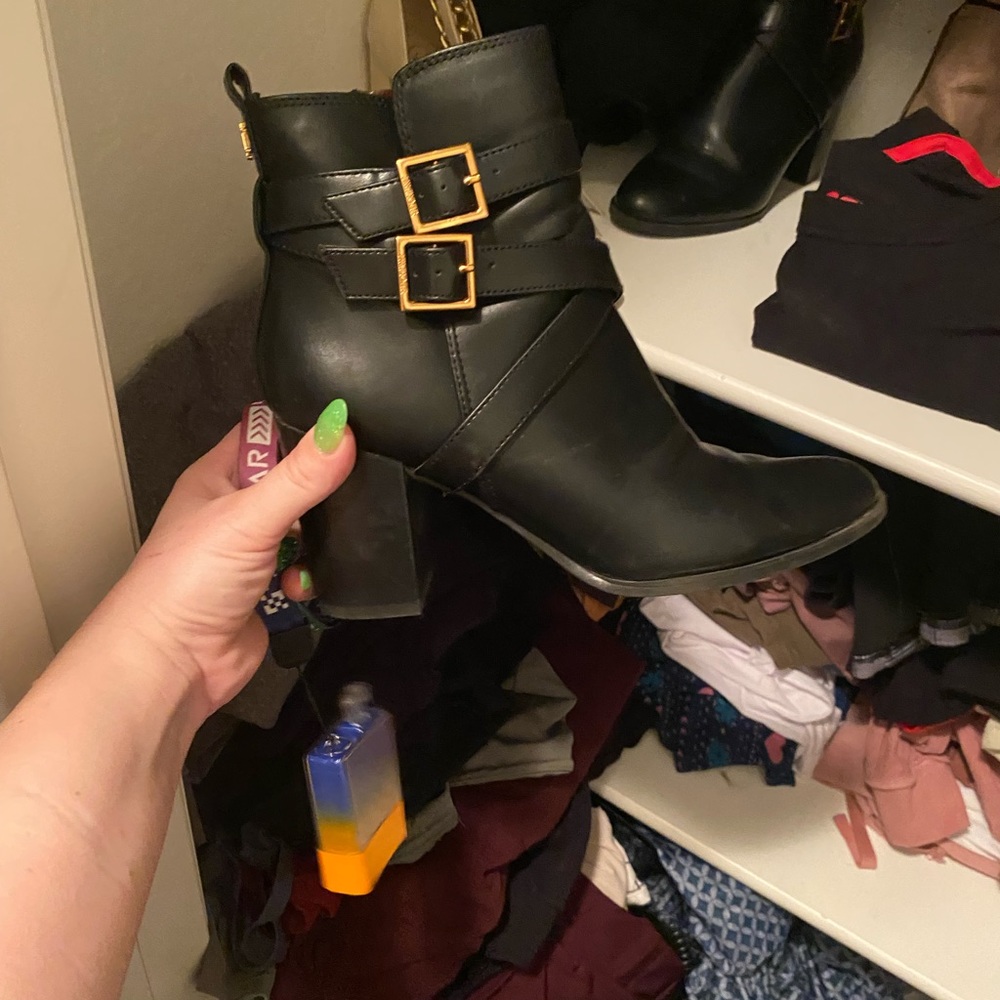 Black booties by Tommy Hilfiger